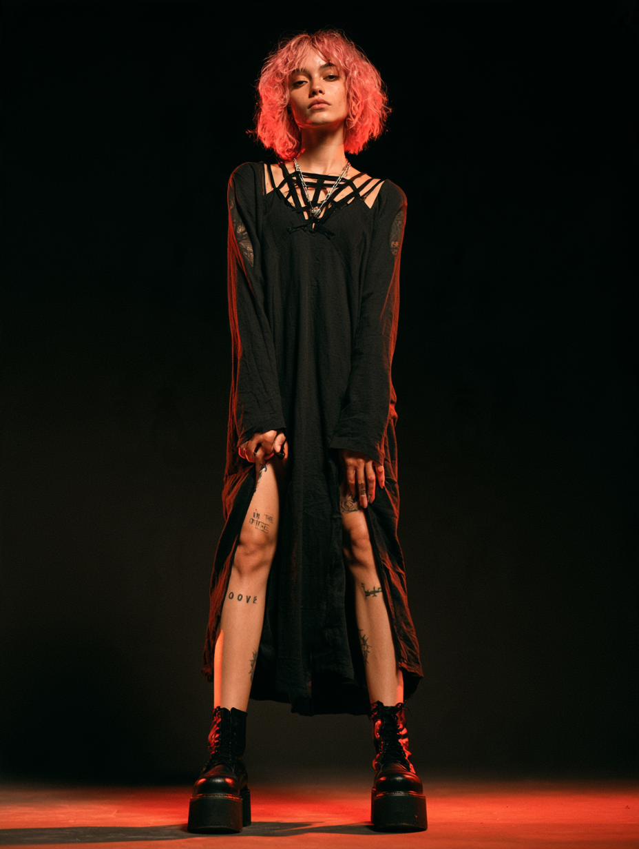 Vestido Caged Maxi Dual High Slits